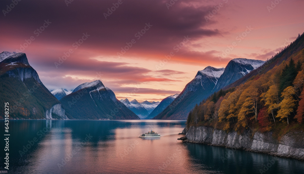 Naklejka premium fjord Landschaft #5 - 29