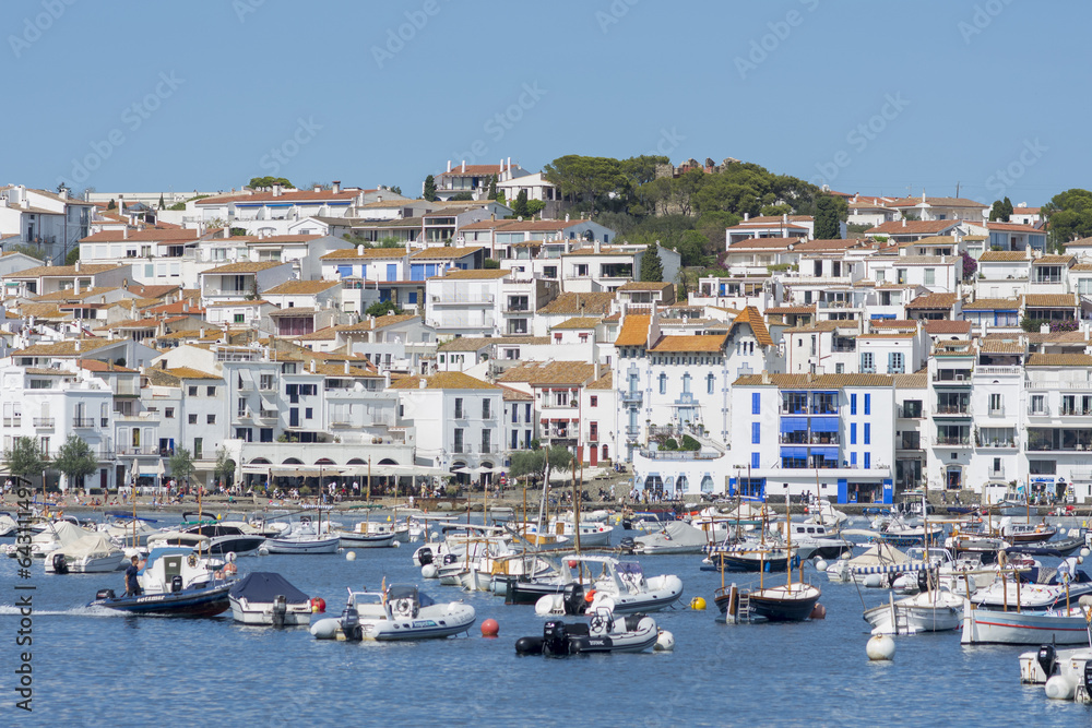 Cadaques, traditional whitewashed fisherman village and a popular travel and holiday destination.