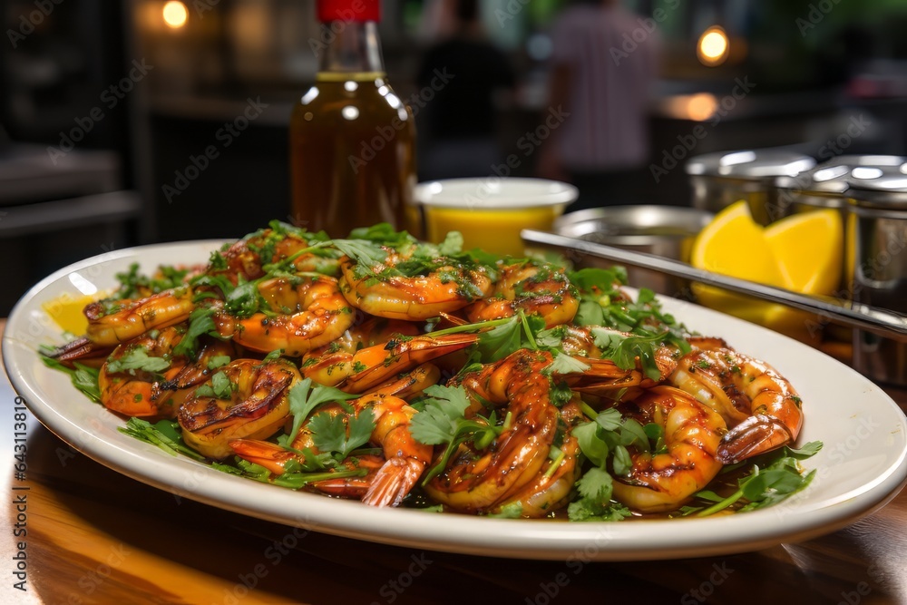 fried prawns with lemon fried prawns with lemon