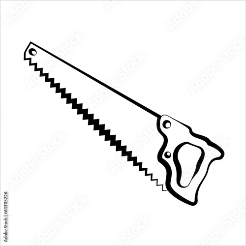 Handsaw Isolated Icon Design