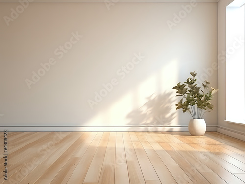 empty room with wooden floor © Kinga