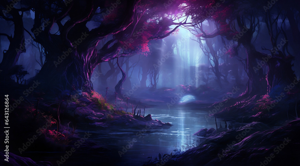 night in the forest night in the forest