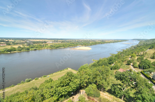 Panorama of Grudziądz from the side of the Vistula River from the castle tower Klimek