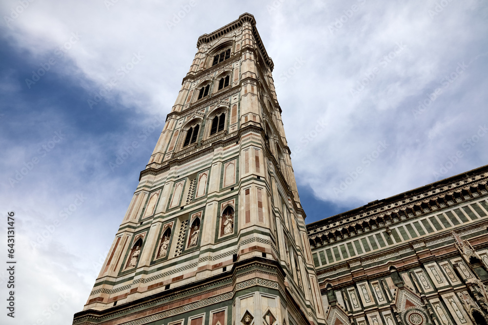 Giotto's bell tower next to the Florence Cathedral