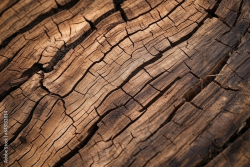 Nature's Erosion: A Mesmerizing Macro Shot of Chipped Wood Revealing the Beauty in Decay