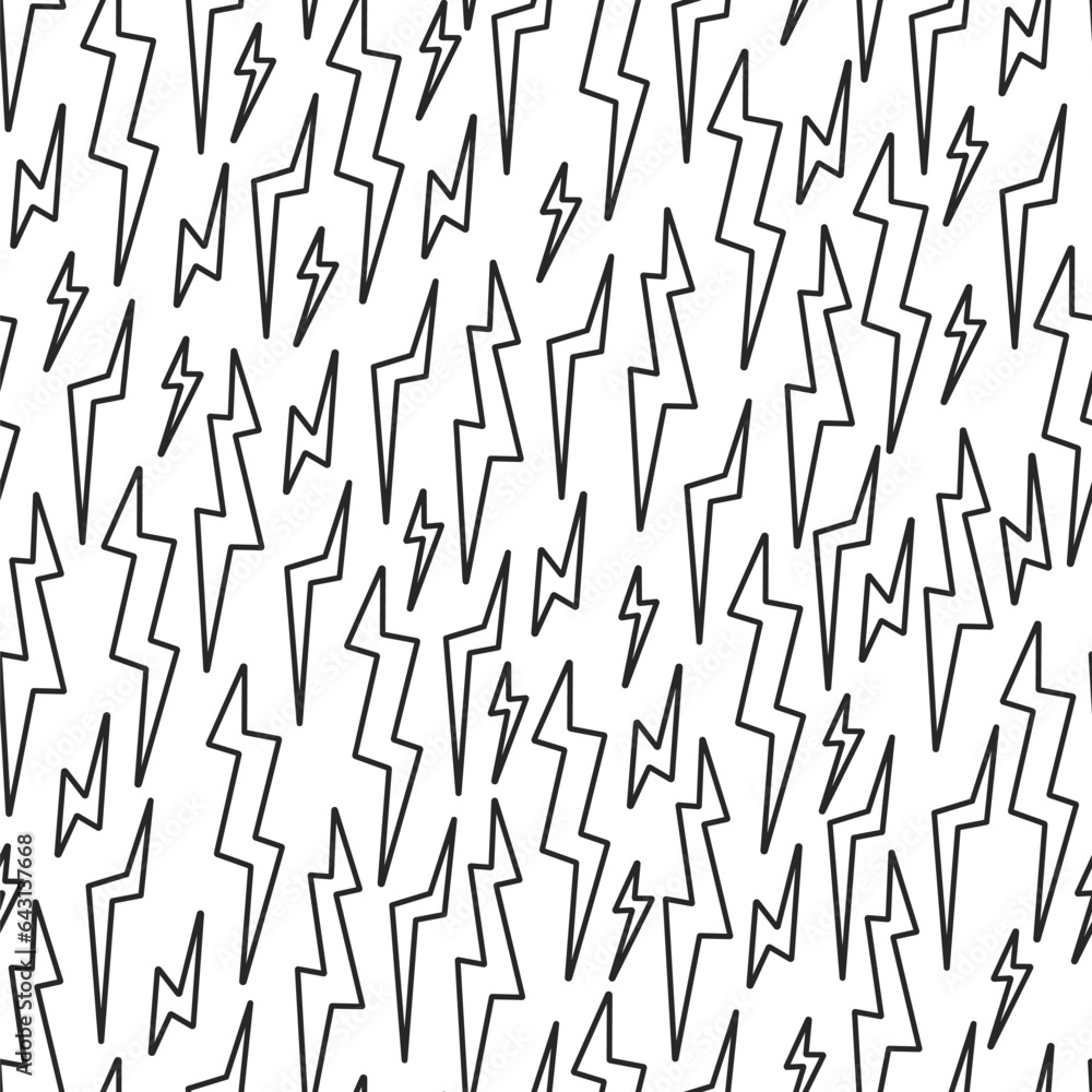 Lightning thunder bolt electric energy seamless pattern background concept. Vector flat graphic design illustration Lightning thunder bolt electric energy seamless pattern background concept. Vector flat graphic design illustration