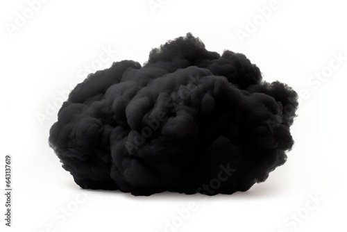 black cumulus cloud isolated on white, ai tools genreated image