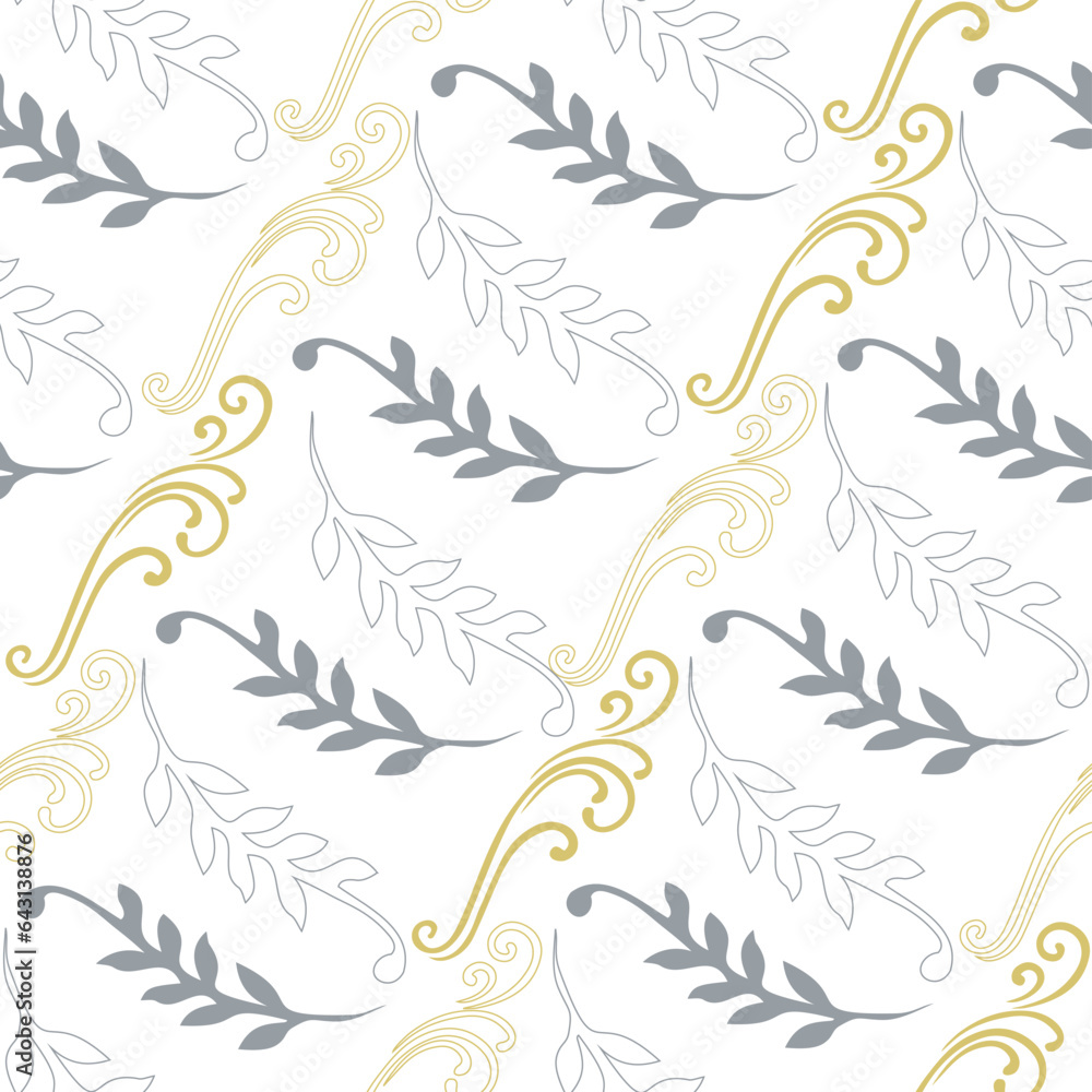 Neoclassical ornaments, lines and planes for seamless pattern Neoclassical ornaments, lines and planes for seamless pattern