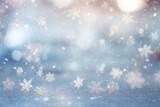 weihnachtliche Szene mit Schneeflocken, die im Wind treiben, mit sanften Farben und einer verträumten Atmosphäre, christmas scene of snowflakes drifting in the wind with soft colors and a dreamy atmos