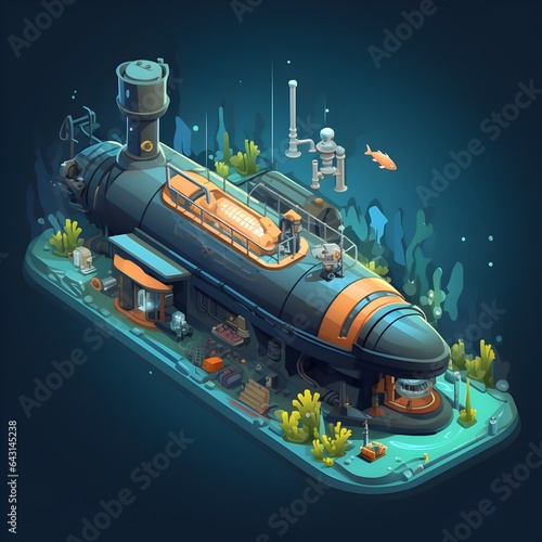 Submarine Home Under Water