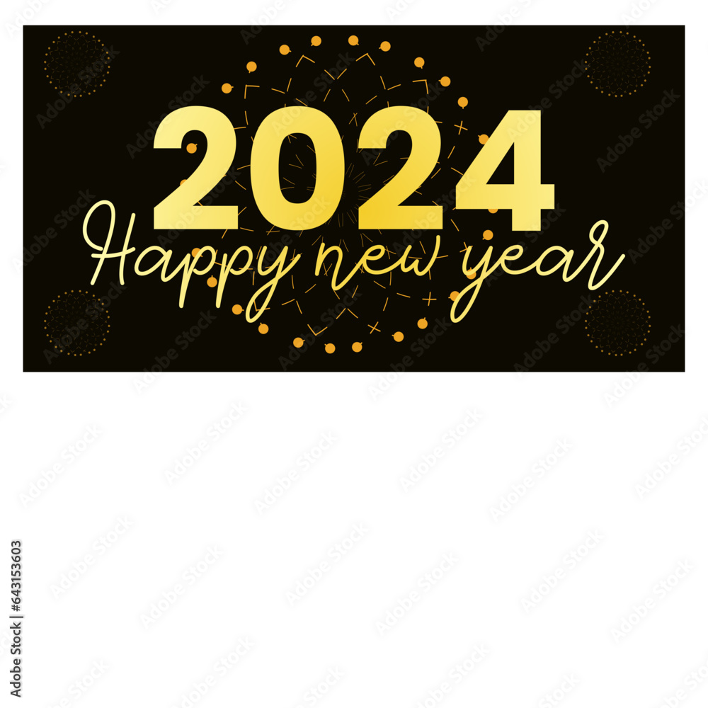 Happy new year 2024 background. Holiday greeting card desigBig Set of 2024 number design template. 2024 Happy New Year logo text design. Christmas collection of 2024 Happy New Year.n.