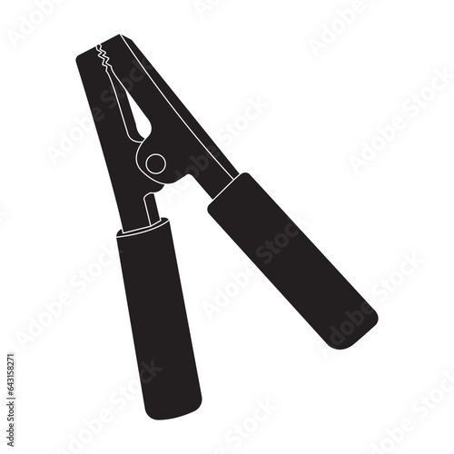 Car Battery power jumper cable icon