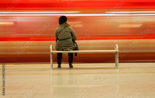Metro Train Station is one of the lifelines of urban transportation for people. Istanbul Turkey