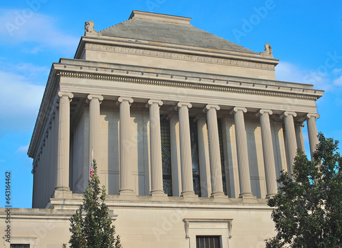 Exterior facade of the national portrait gallery in Washington DC, USA photo