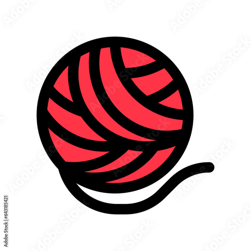 Editable yarn ball vector icon. Veterinary, animal, pet care, pet shop. Part of a big icon set family. Perfect for business, web and app interfaces, presentations, infographics, etc