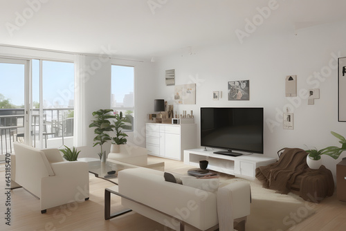 Luxury house interior. ELegant living room