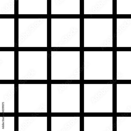 Simple Square Mesh Grid Geometric Pattern Design. Vector Image.