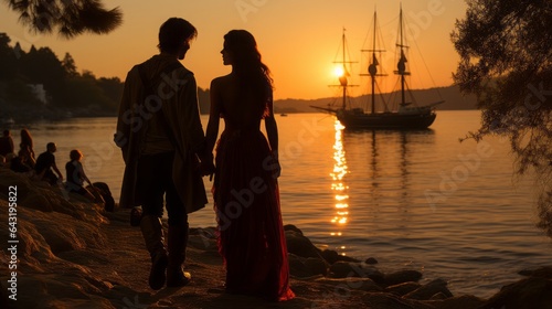 Helen Prince Paris of Troy embarking