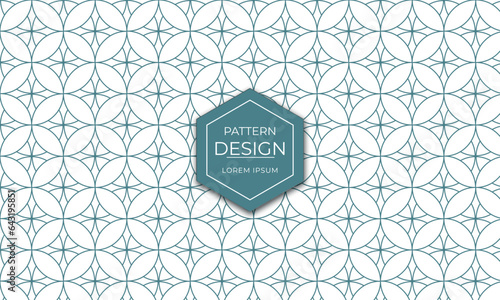 Vector simple and modern geometric pattern background design