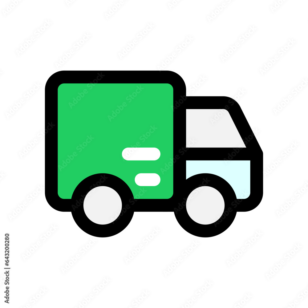 Editable delivery truck vector icon. Part of a big icon set family. Perfect for web and app interfaces, presentations, infographics, etc