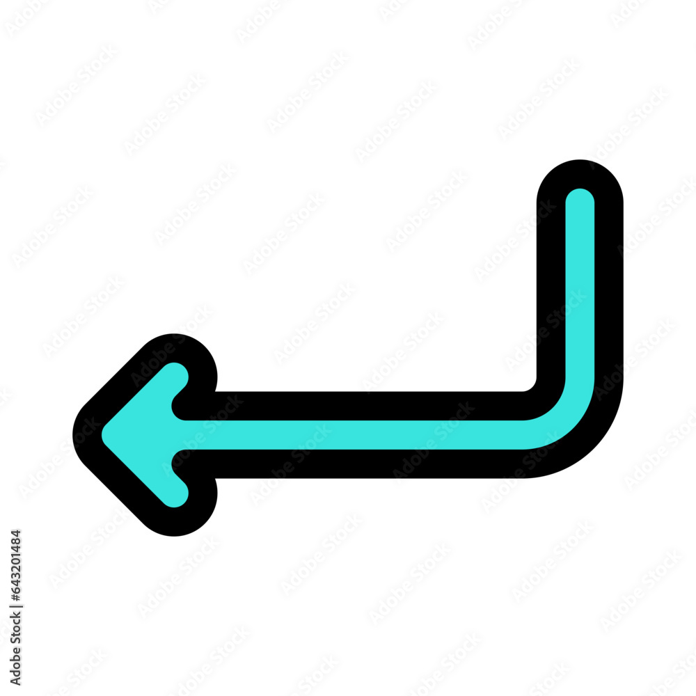 Editable enter, new line, arrow vector icon. Part of a big icon set ...