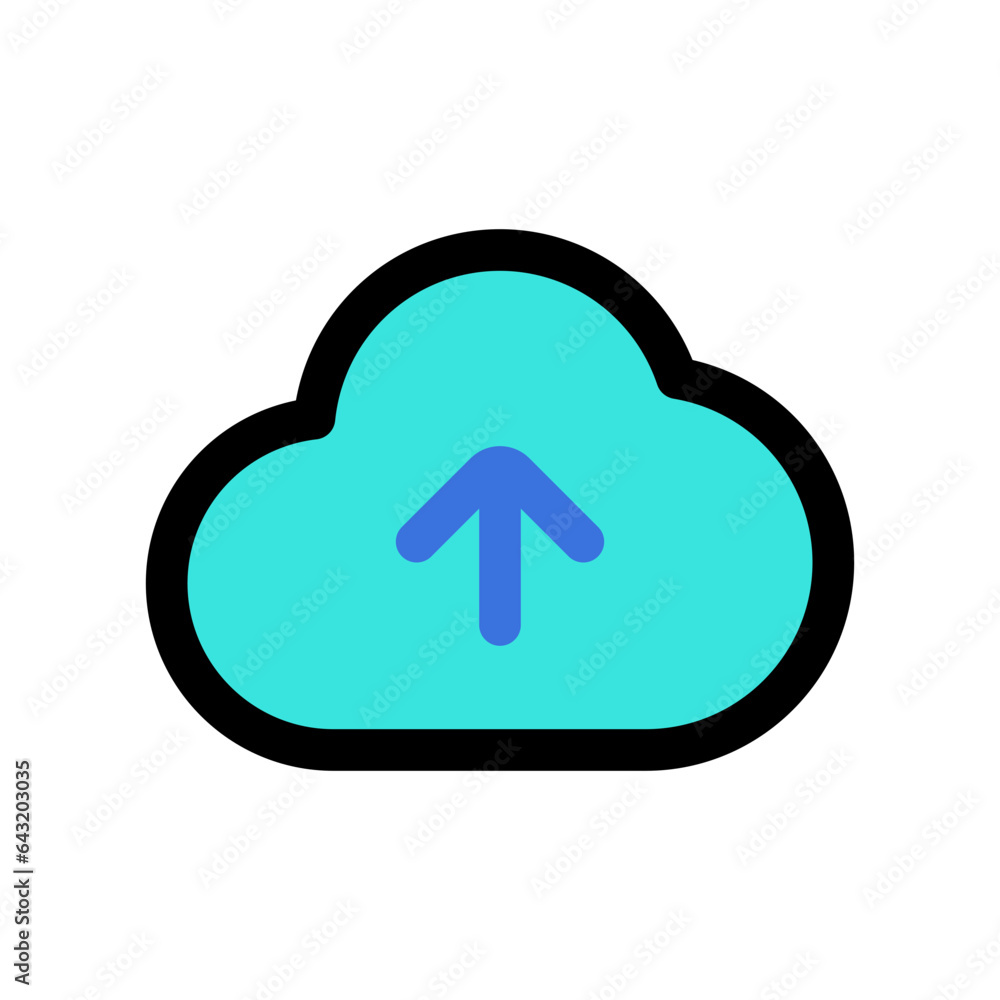 Editable vector cloud upload icon. Part of a big icon set family. Perfect for web and app interfaces, presentations, infographics, etc Editable vector cloud upload icon. Part of a big icon set family. Perfect for web and app interfaces, presentations, infographics, etc