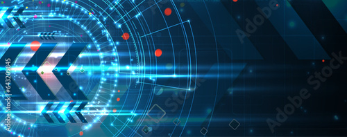Technology abstract futuristic background for internet business. Big data concept.