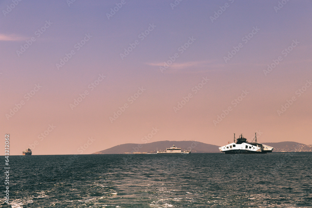 Ferry in Oslofjord, Oslo, Norway Ferry in Oslofjord, Oslo, Norway