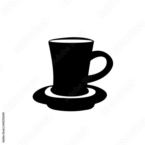Coffee cup icon. Hot drink cup icons vector 
