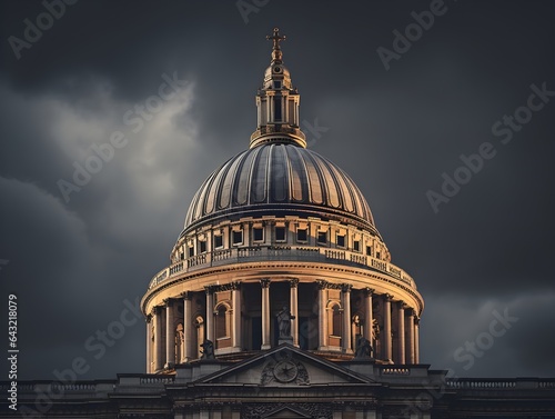 Historisches Wahrzeichen: Die imposante Kuppel der St. Paul's Cathedral photo