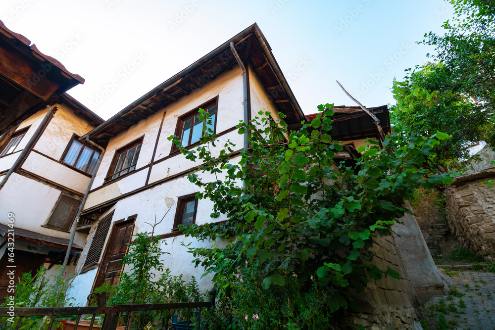 Traditional houses of Goynuk. Vernacular architecture samples in Bolu Turkiye