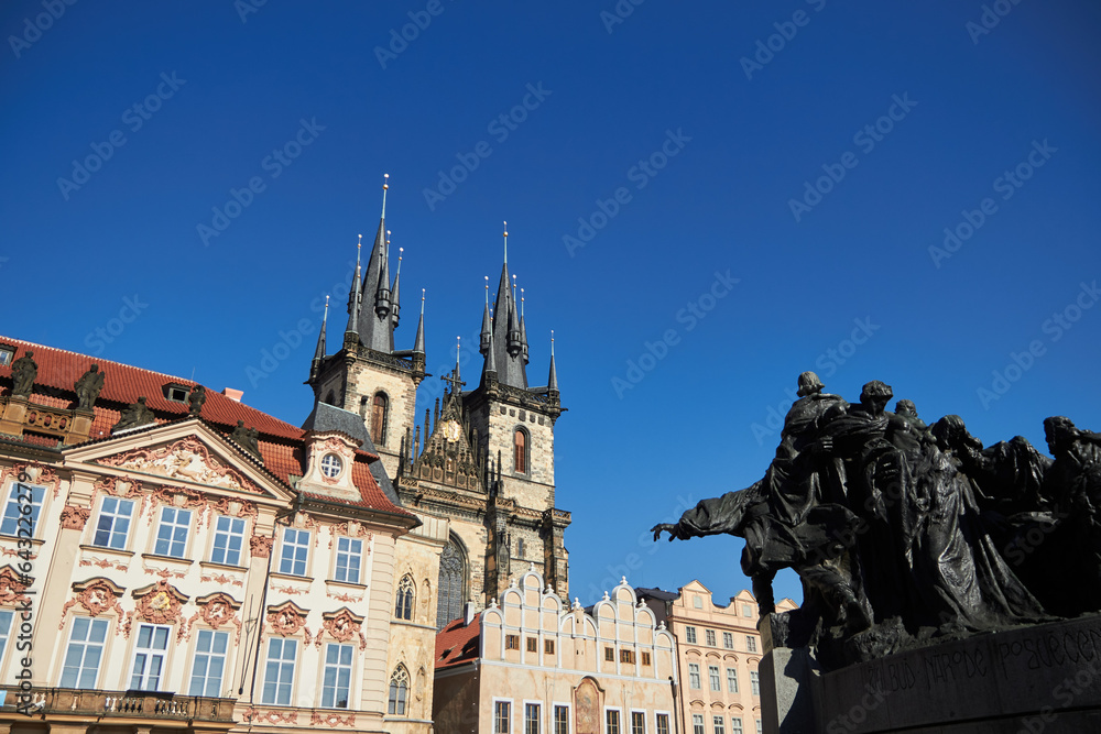 Fototapeta premium The Church of the Mother of God before Tyn is a Catholic church, a parish church in the capital of the Czech Republic, Prague.