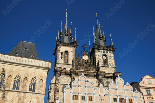 The Church of the Mother of God before Tyn is a Catholic church, a parish church in the capital of the Czech Republic, Prague. © Dmytro