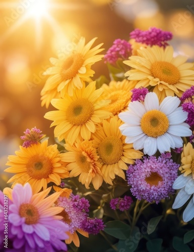 Sunlit Splendor  Vibrant Bouquet