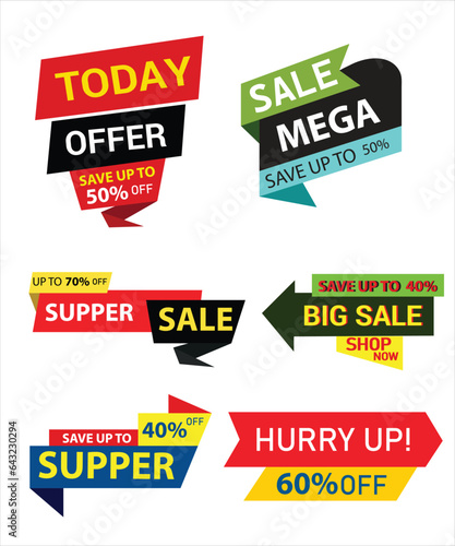 Retail sale tags. Cheap price flyer, best offer price and big sale pricing tag badge design. Limited sales offer label or store discount banner card isolated vector icons collection
