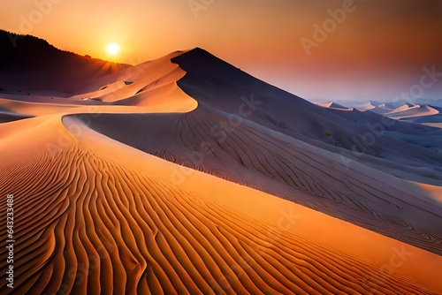 desert has magnificent sand dunes