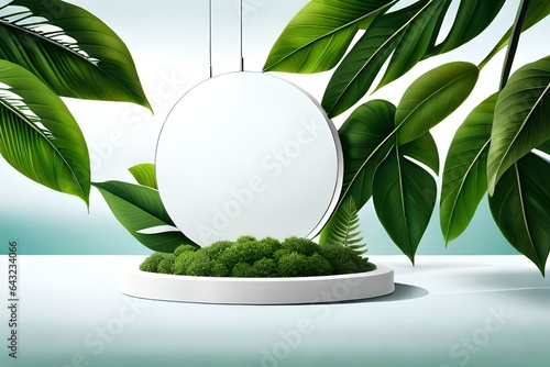 Spring fresh abstract stage mockup for presentation cosmetic product, goods, ...