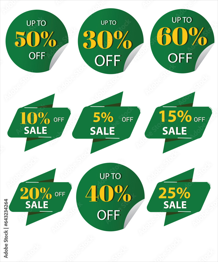 Up to 10 percent Discount. Round sticker badge with offer. Sale offer price sign. Special offer symbol. Save 10 percentages. Paper label banner. Discount tag adhesive tag. Vector Up to 10 percent Discount. Round sticker badge with offer. Sale offer price sign. Special offer symbol. Save 10 percentages. Paper label banner. Discount tag adhesive tag. Vector