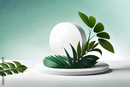 Spring fresh abstract stage mockup for presentation cosmetic product, goods, ...