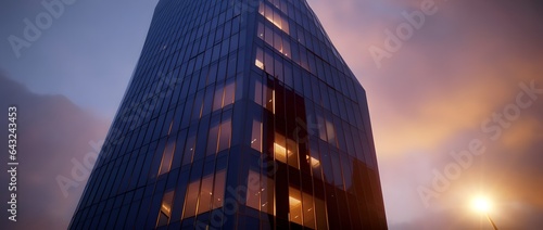 From below of entrance of o...