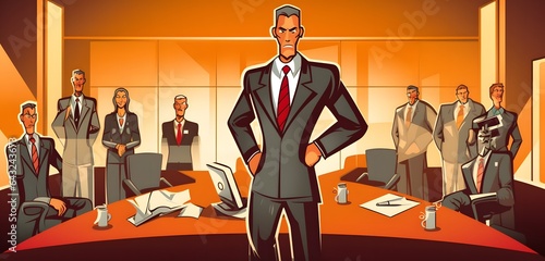 Interior illustration of op...