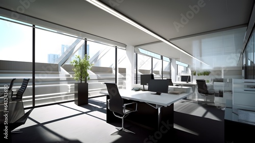 Interior of open space offi...