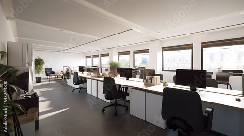 Interior of open space offi...