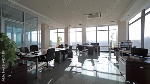 Interior of open space offi...
