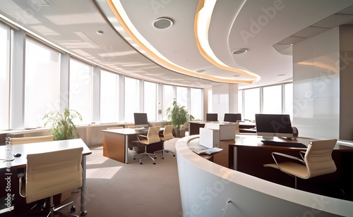 Interior of open space offi...