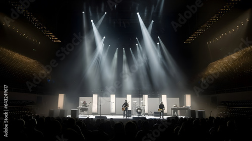 Concert crowd inside a larg...
