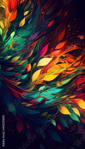 Bright colorful abstract ba...