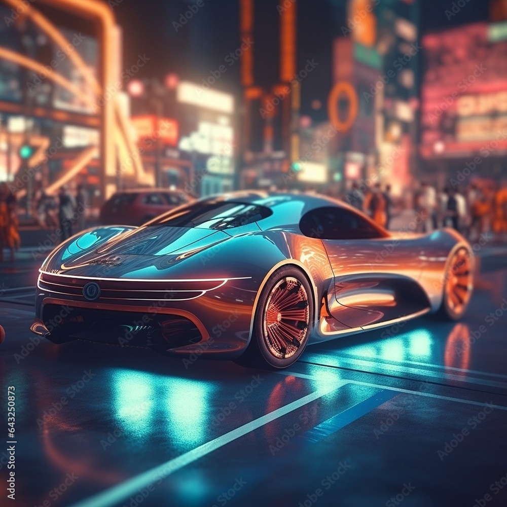 futuristic car car on the road,car in the city futuristic car car on the road,car in the city