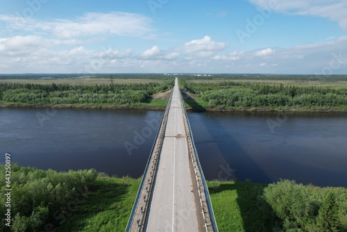 bridge river Kolva photo