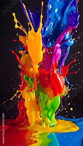 Bright colorful abstract ba...